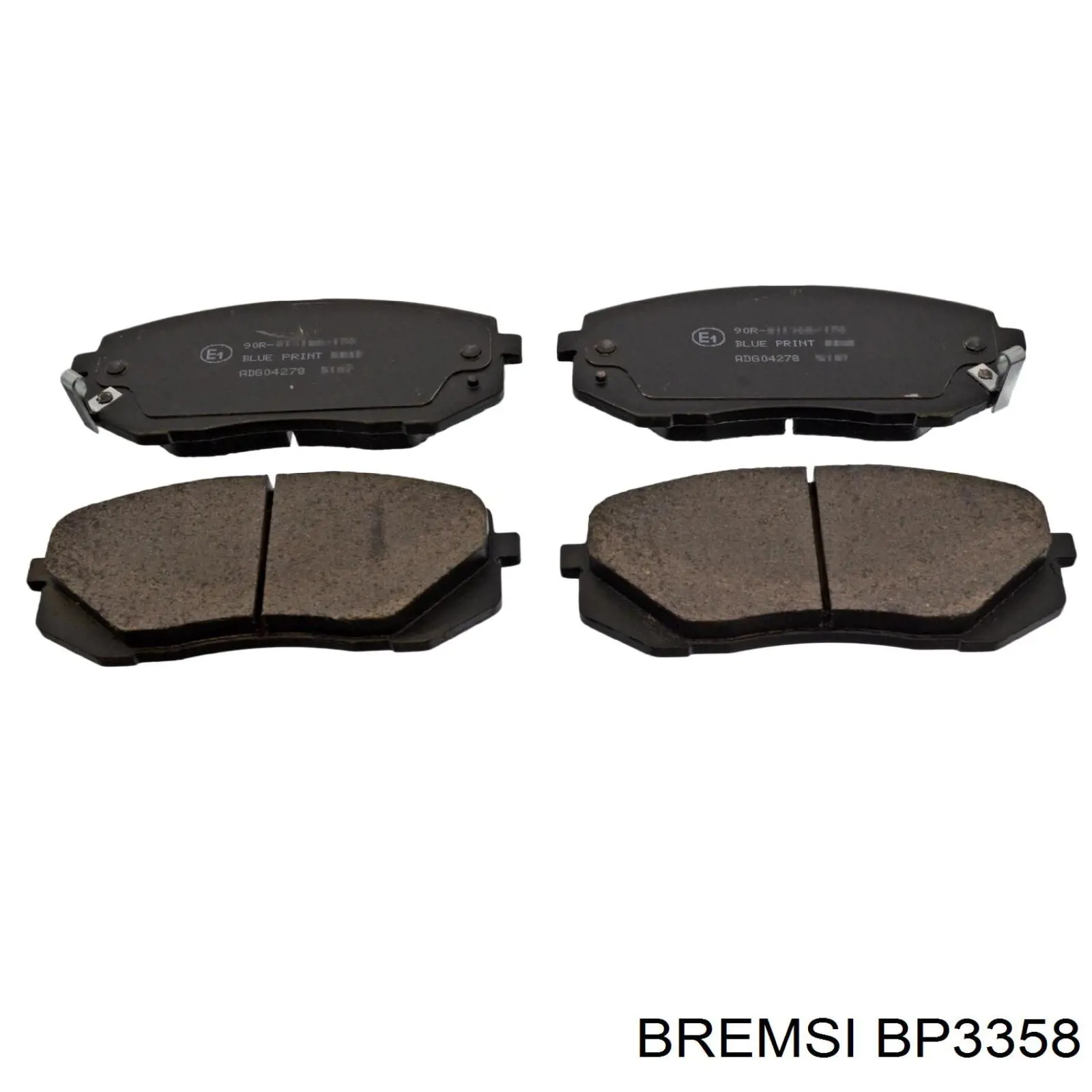BP3358 Bremsi Sapatas do freio dianteiras de disco