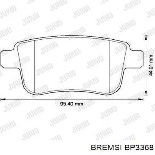 Sapatas do freio traseiras de disco Bremsi BP3368 preço, a partir de 22,95 USD