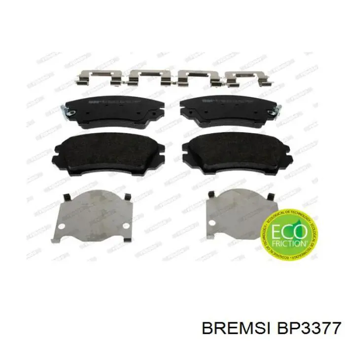 Sapatas do freio dianteiras de disco Bremsi BP3377 preço, a partir de 32,71 USD