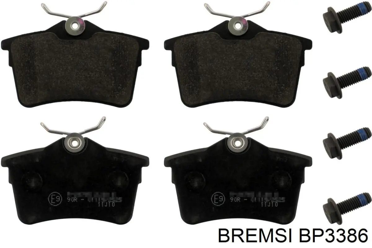 Sapatas do freio traseiras de disco Bremsi BP3386 preço, a partir de 25,29 USD