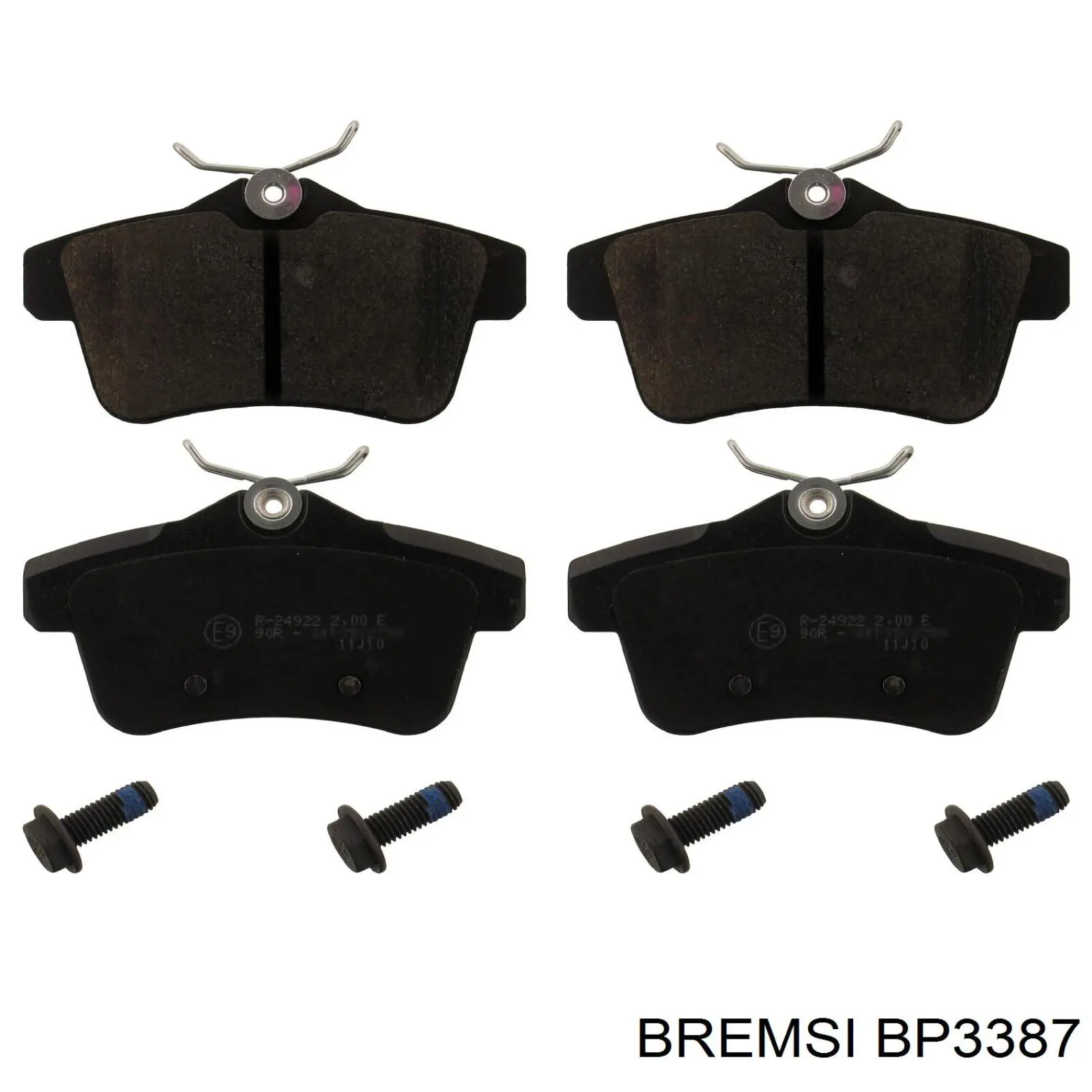 Sapatas do freio traseiras de disco Bremsi BP3387 preço, a partir de 29,35 USD