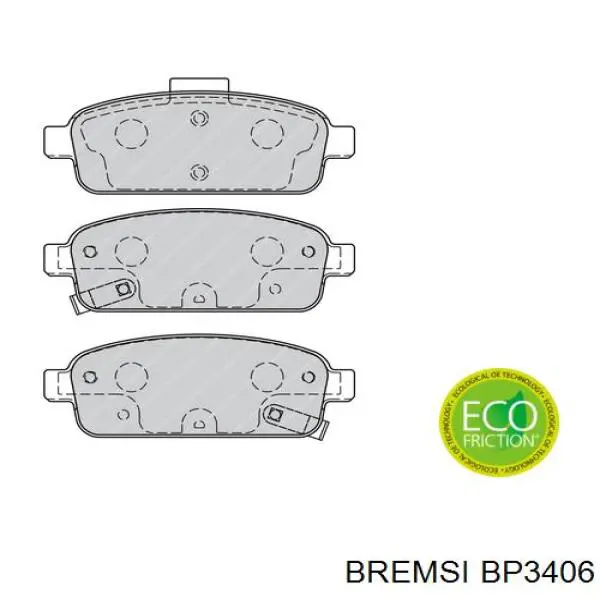 Sapatas do freio traseiras de disco Bremsi BP3406 preço, a partir de 28,62 USD
