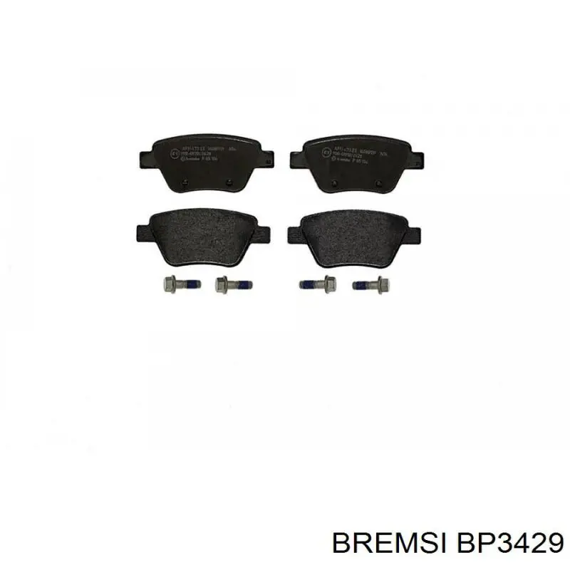 Sapatas do freio traseiras de disco Bremsi BP3429 preço, a partir de 30,70 USD
