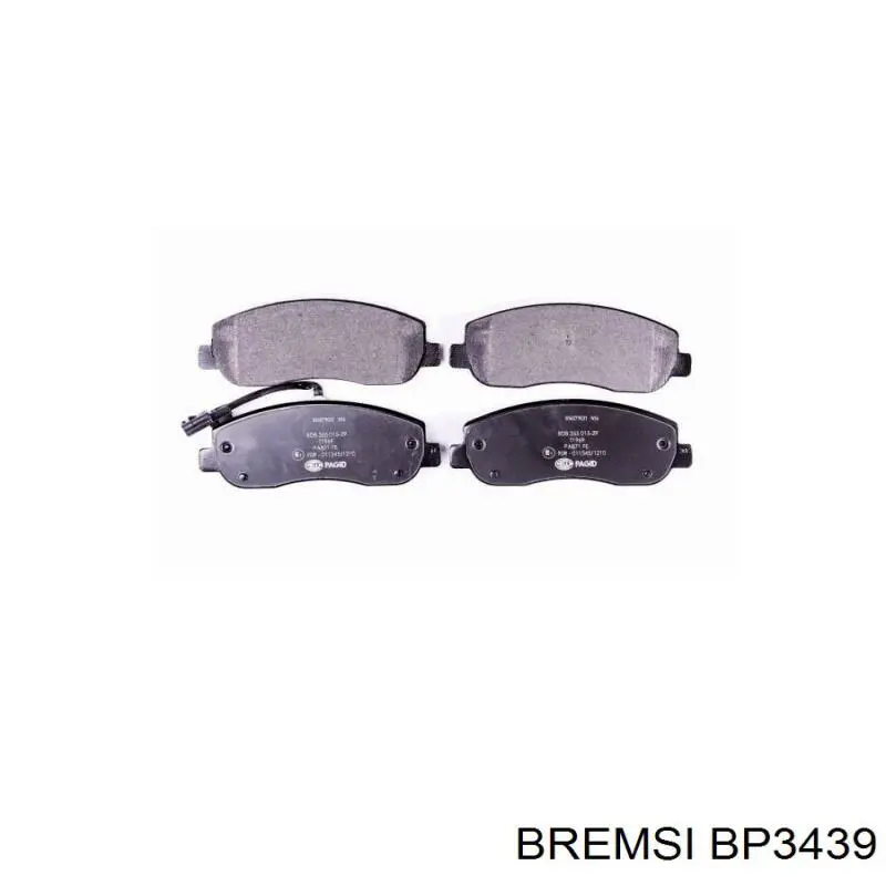 Sapatas do freio dianteiras de disco Bremsi BP3439 preço, a partir de 50,32 USD