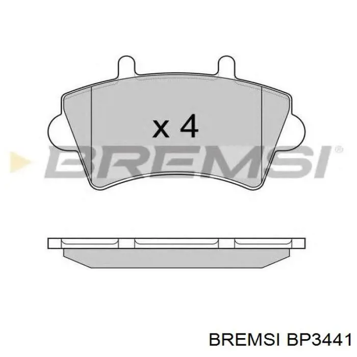 Sapatas do freio traseiras de disco Bremsi BP3441 preço, a partir de 23,37 USD