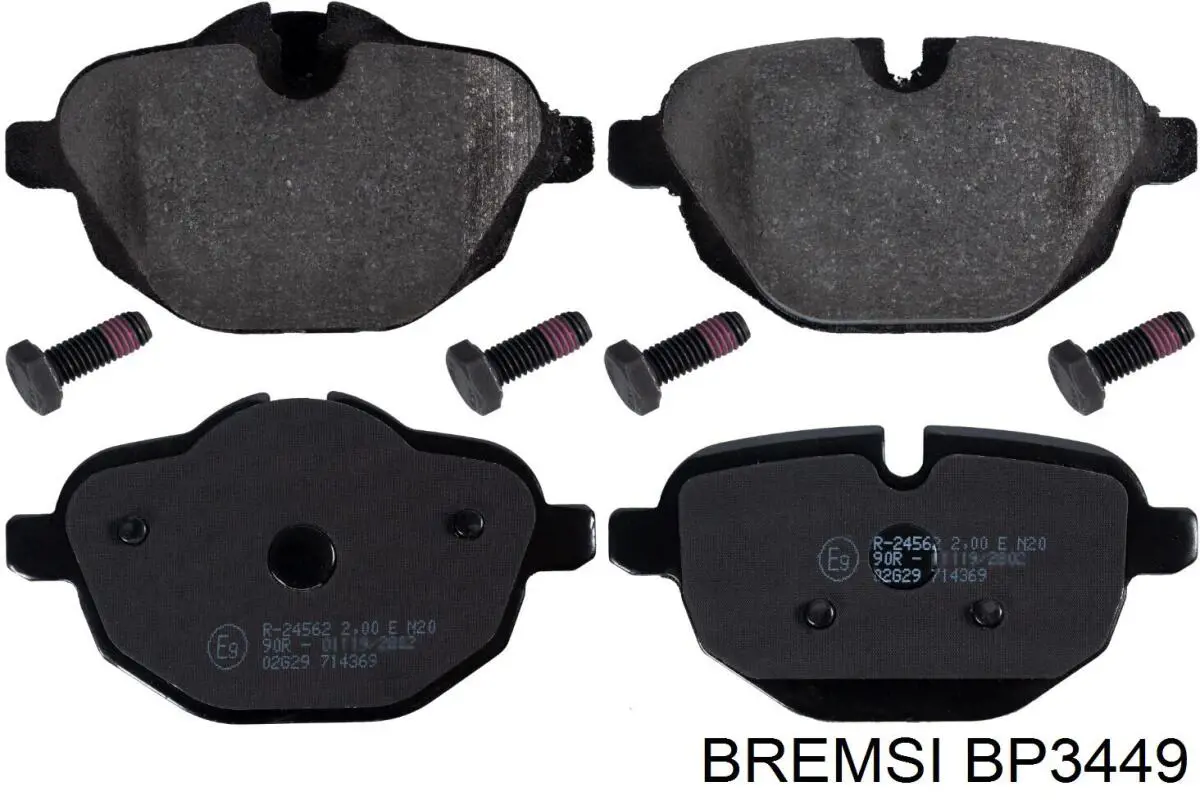 Sapatas do freio traseiras de disco Bremsi BP3449 preço, a partir de 31,28 USD
