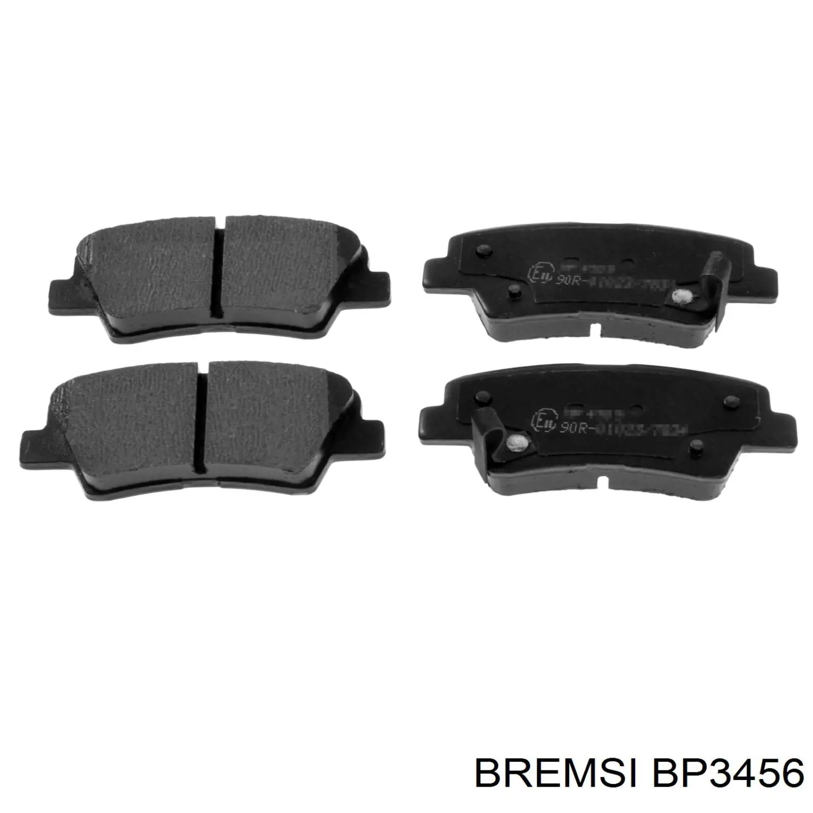 Compre BP3456 Bremsi Sapatas do freio traseiras de disco