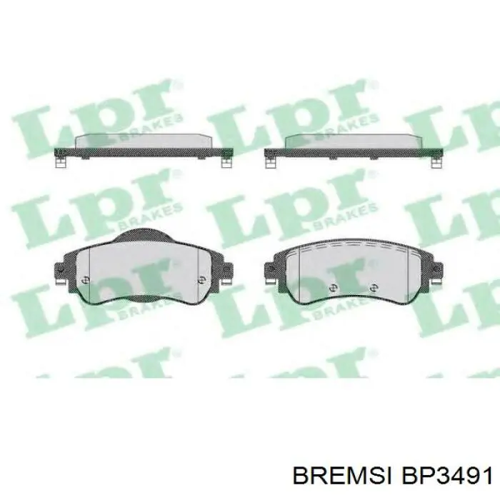 Compre BP3491 Bremsi Sapatas do freio dianteiras de disco