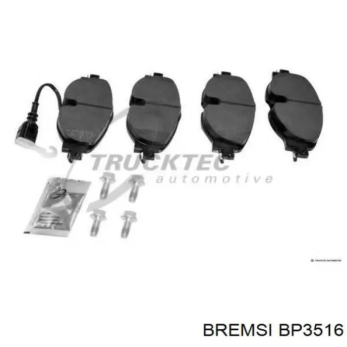Compre BP3516 Bremsi Sapatas do freio dianteiras de disco
