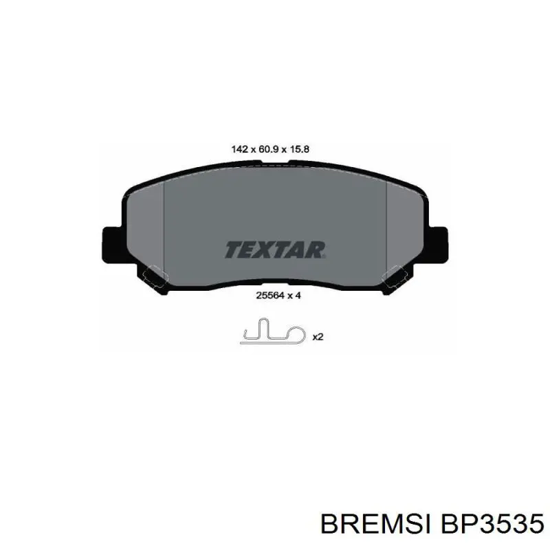 Sapatas do freio dianteiras de disco Bremsi BP3535 preço, a partir de 31,39 USD