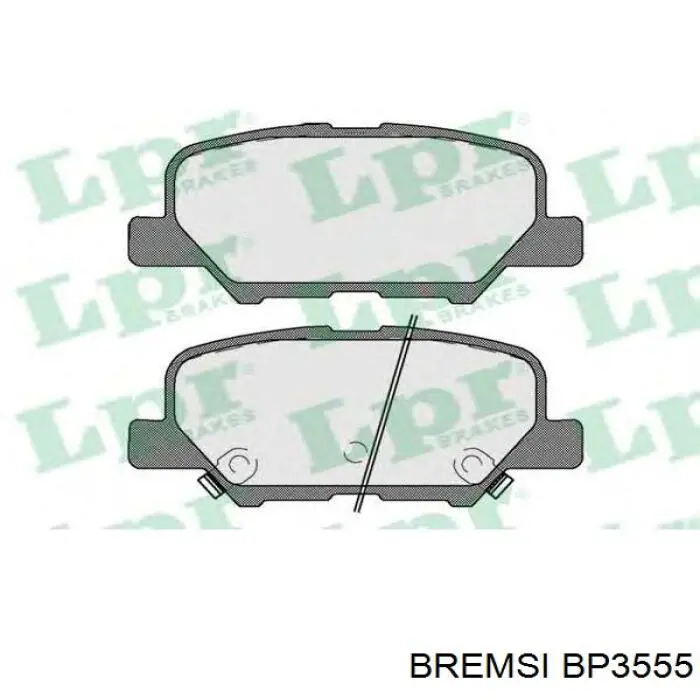 Sapatas do freio traseiras de disco Bremsi BP3555 preço, a partir de 24,01 USD