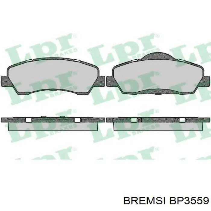 Compre BP3559 Bremsi Sapatas do freio dianteiras de disco
