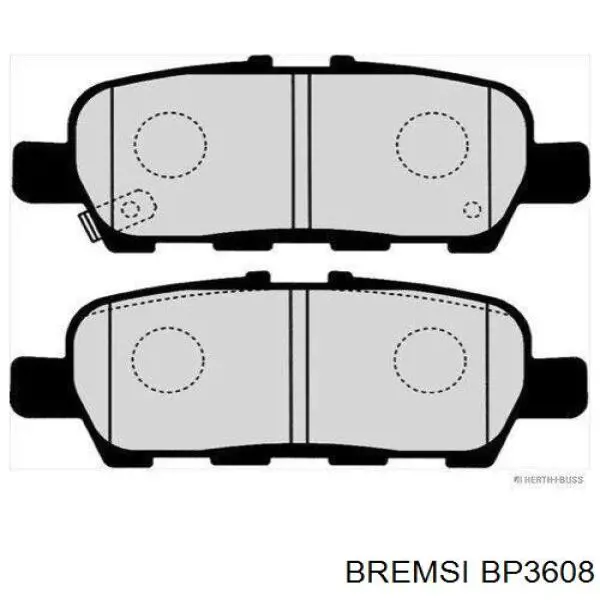 Sapatas do freio traseiras de disco Bremsi BP3608 preço, a partir de 19,63 USD