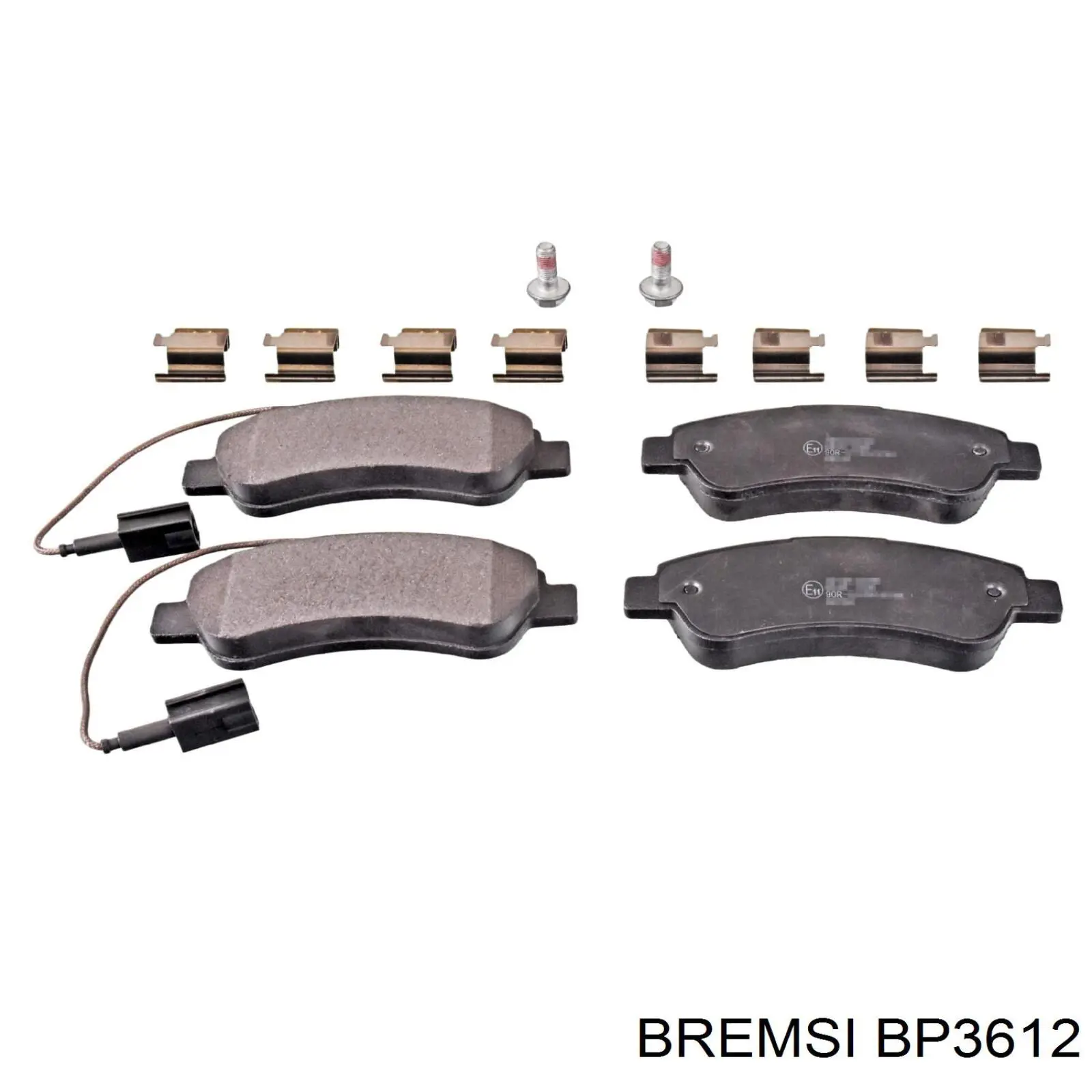 Compre BP3612 Bremsi Sapatas do freio traseiras de disco
