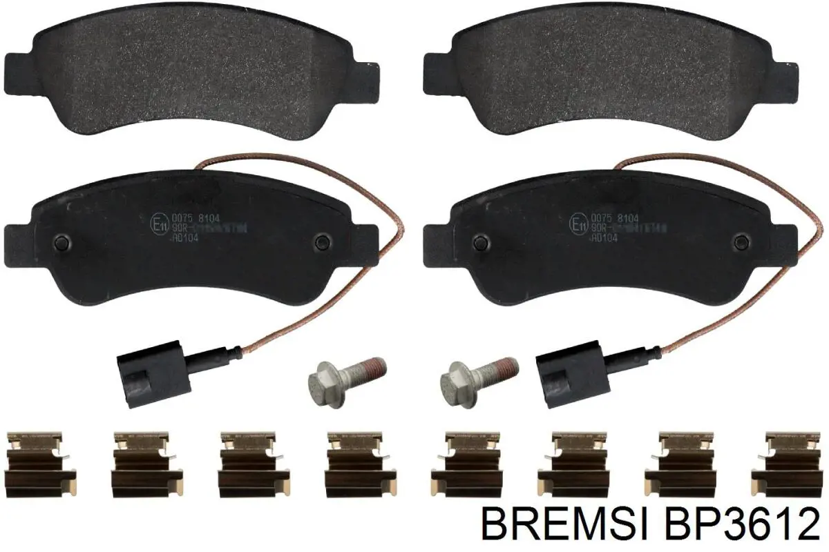 Sapatas do freio traseiras de disco Bremsi BP3612 preço, a partir de 30,63 USD