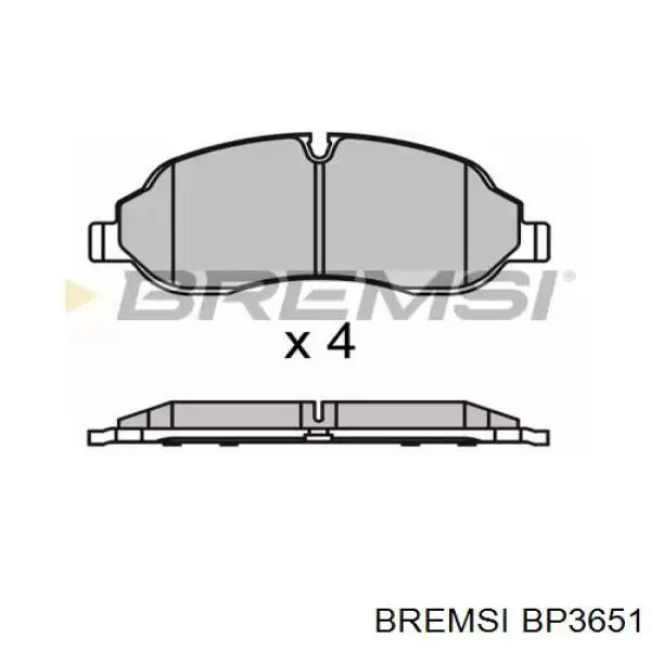 Sapatas do freio dianteiras de disco Bremsi BP3651 preço, a partir de 53,21 USD