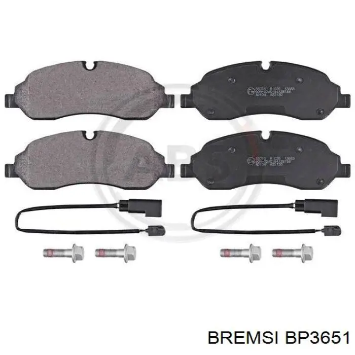 Compre BP3651 Bremsi Sapatas do freio dianteiras de disco
