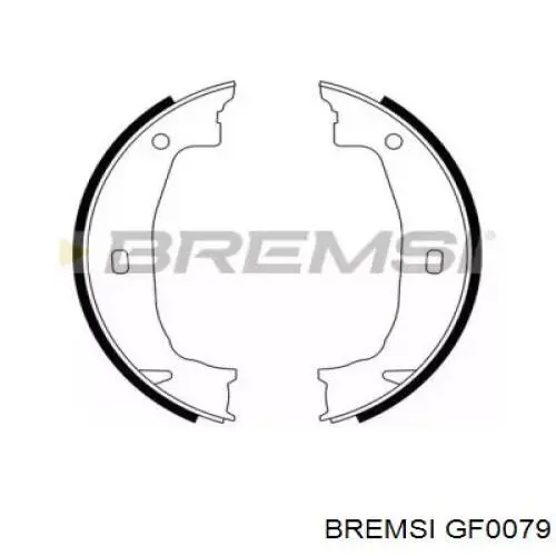 GF0079 Bremsi Sapatas do freio de estacionamento