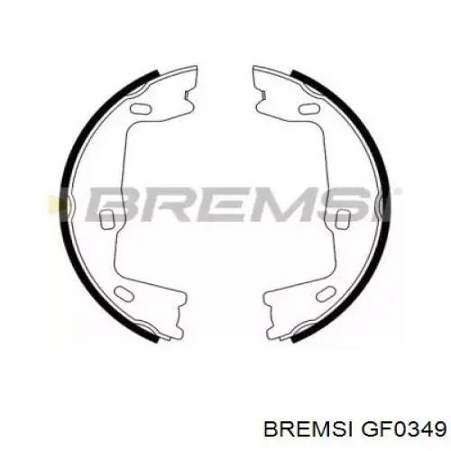 GF0349 Bremsi Sapatas do freio de estacionamento