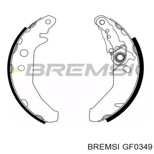 Sapatas do freio de estacionamento Bremsi GF0349 preço, a partir de 17,36 USD