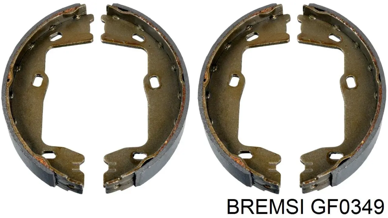 Compre GF0349 Bremsi Sapatas do freio de estacionamento