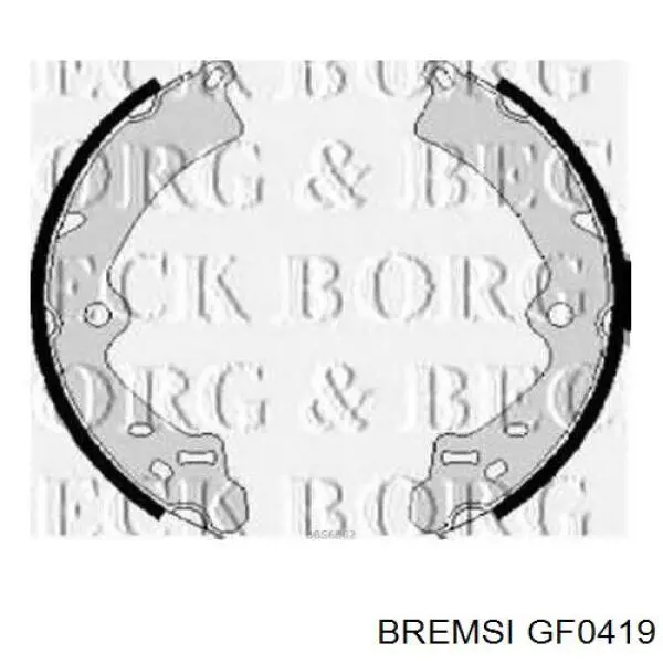 Compre GF0419 Bremsi Sapatas do freio traseiras de tambor