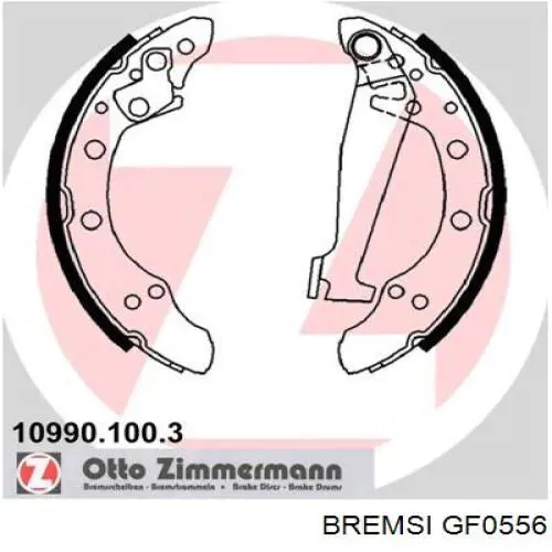 Compre GF0556 Bremsi Sapatas do freio traseiras de tambor