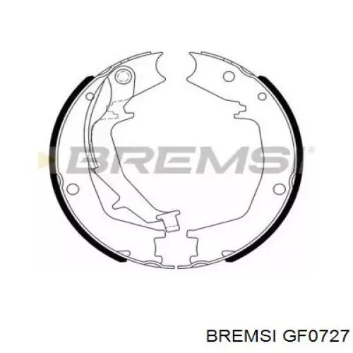GF0727 Bremsi Sapatas do freio de estacionamento