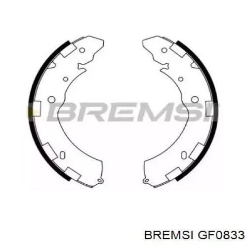GF0833 Bremsi Sapatas do freio traseiras de tambor