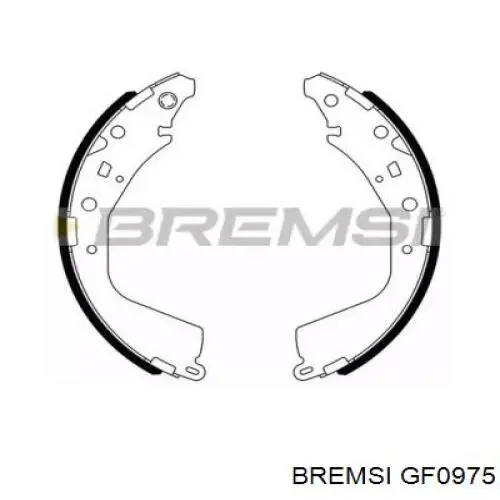 044950K160 Toyota Sapatas do freio traseiras de tambor