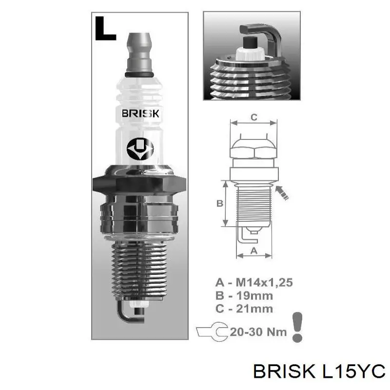 L15YC Brisk Vela de ignição