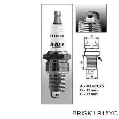 LR15YC Brisk Vela de ignição