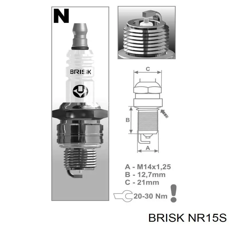 Vela de ignição Brisk NR15S preço, a partir de 4,30 USD