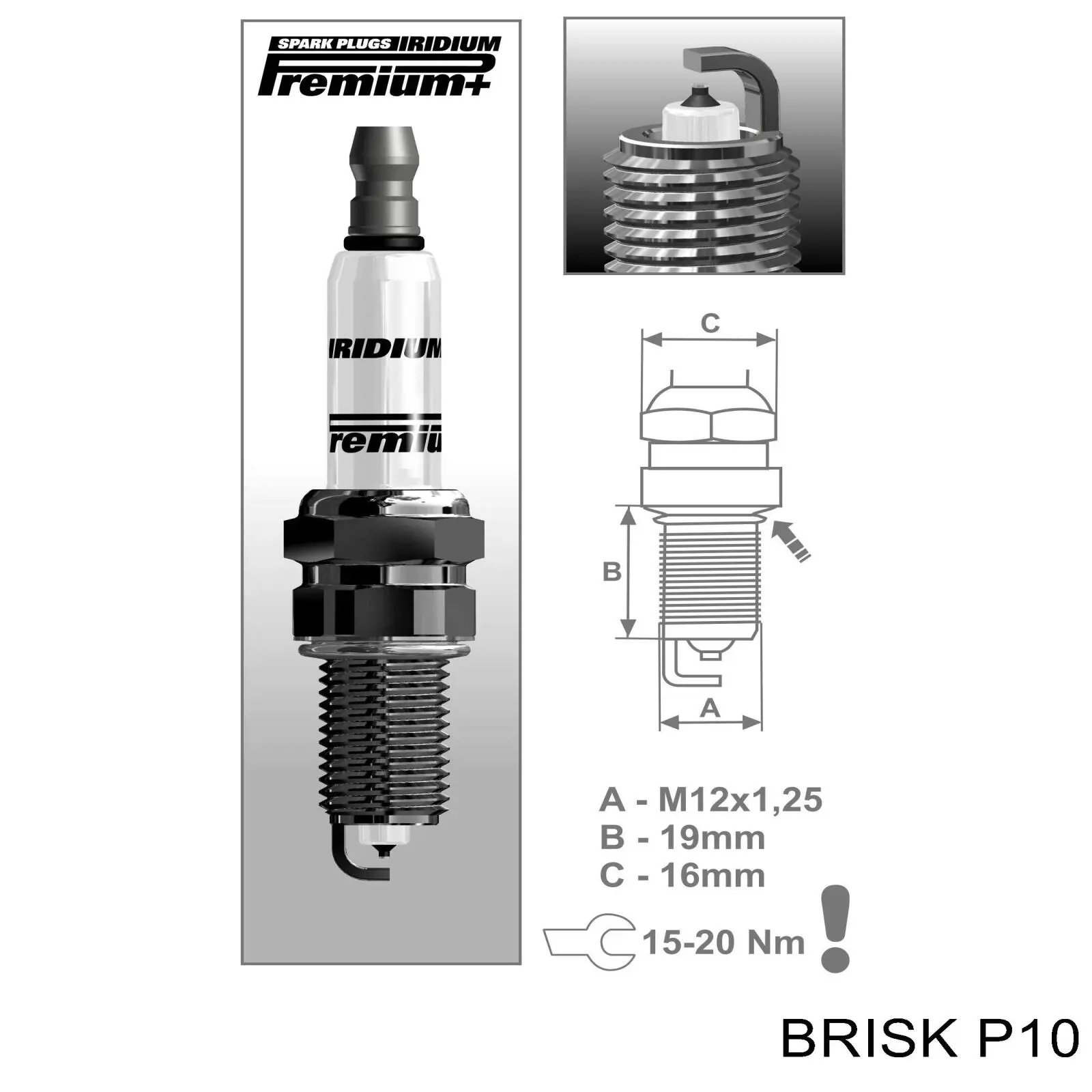 P10 Brisk Vela de ignição