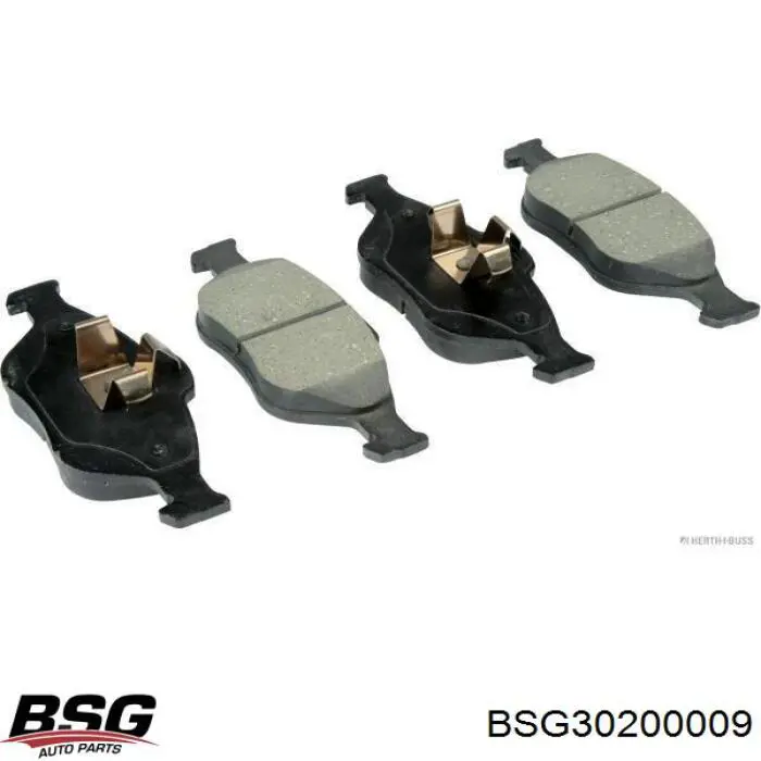 Compre BSG30200009 BSG Sapatas do freio dianteiras de disco