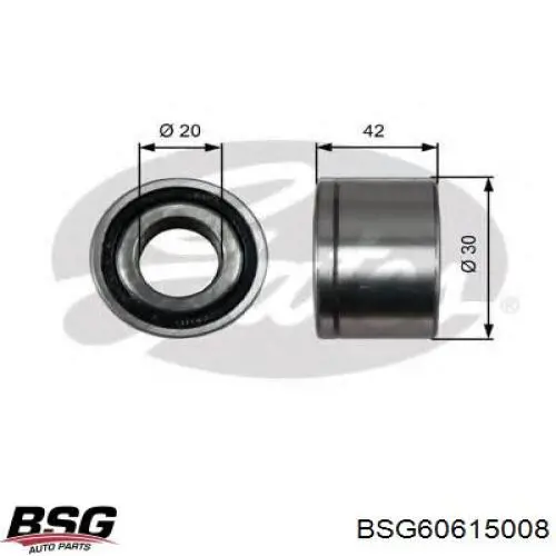 Rolamento do tensionador da correia de acessórios BSG BSG60615008 preço, a partir de 19,47 USD