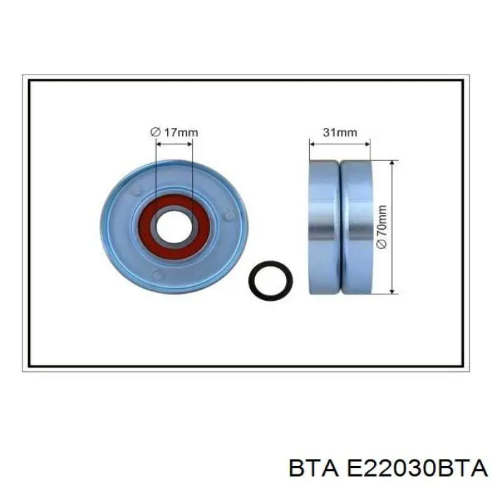 Rolo de reguladora de tensão da correia de transmissão BTA E22030BTA preço, a partir de 18,54 USD