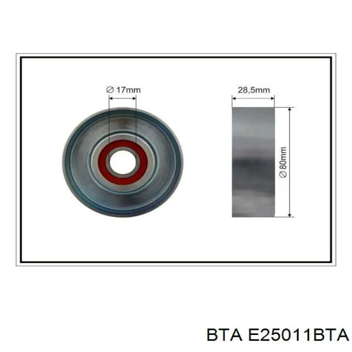 Rolo de reguladora de tensão da correia de transmissão BTA E25011BTA preço, a partir de 16,61 USD