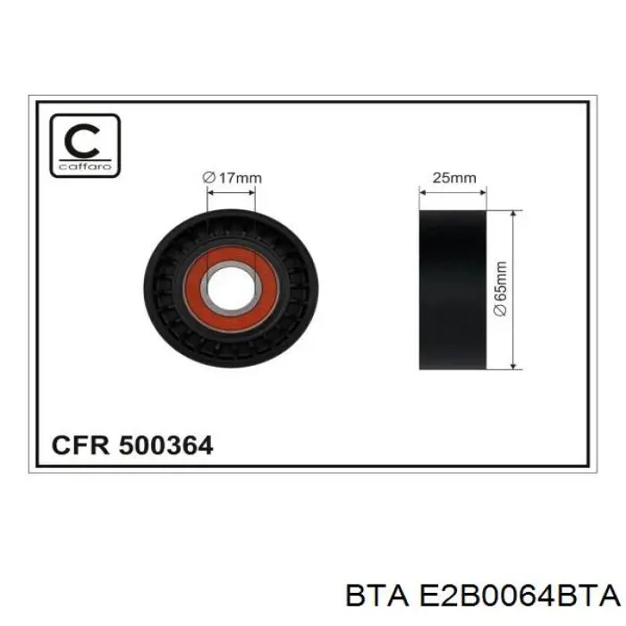 Rolo de reguladora de tensão da correia de transmissão BTA E2B0064BTA preço, a partir de 12,97 USD