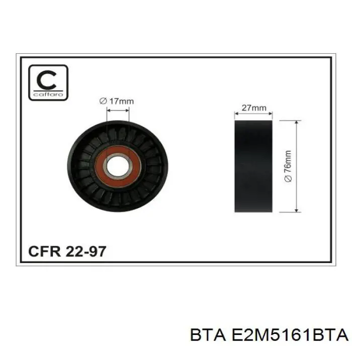 Compre E2M5161BTA BTA Rolo de reguladora de tensão da correia de transmissão