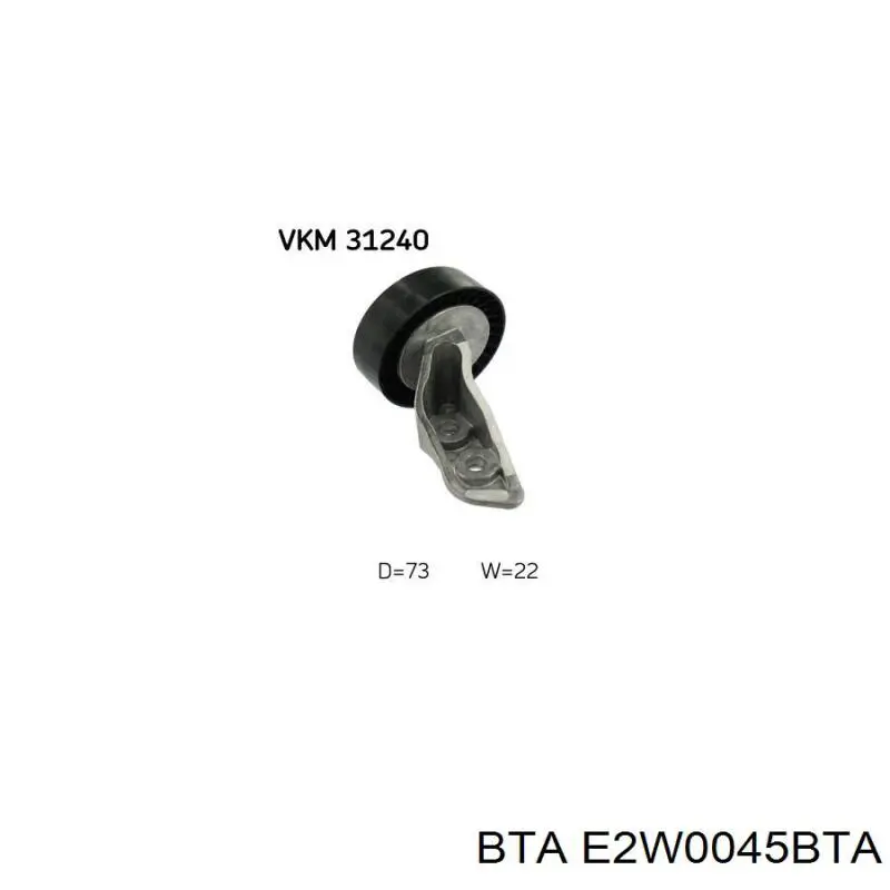 Rolo parasita da correia de transmissão BTA E2W0045BTA preço, a partir de 20,74 USD