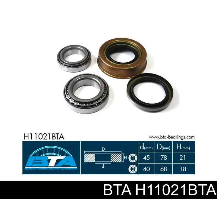 Rolamento de cubo dianteiro BTA H11021BTA preço, a partir de 38,07 USD
