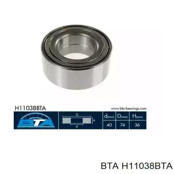 Rolamento de cubo dianteiro BTA H11038BTA preço, a partir de 27,76 USD