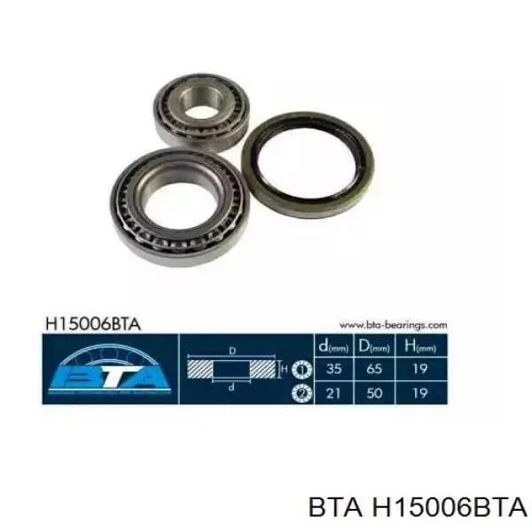 Rolamento de cubo dianteiro BTA H15006BTA preço, a partir de 24,52 USD