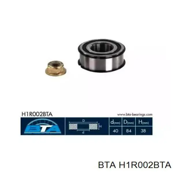 Rolamento de cubo dianteiro BTA H1R002BTA preço, a partir de 28,83 USD