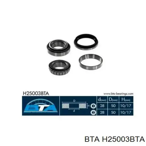 Rolamento de cubo traseiro BTA H25003BTA preço, a partir de 29,01 USD
