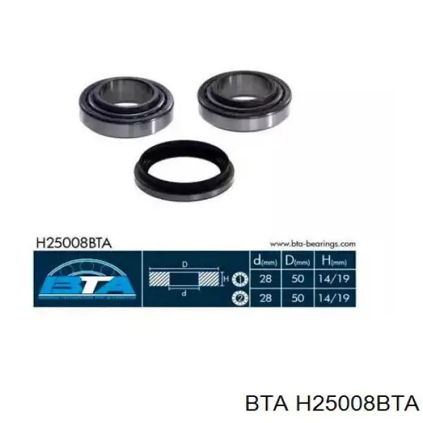 Rolamento de cubo traseiro BTA H25008BTA preço, a partir de 24,71 USD