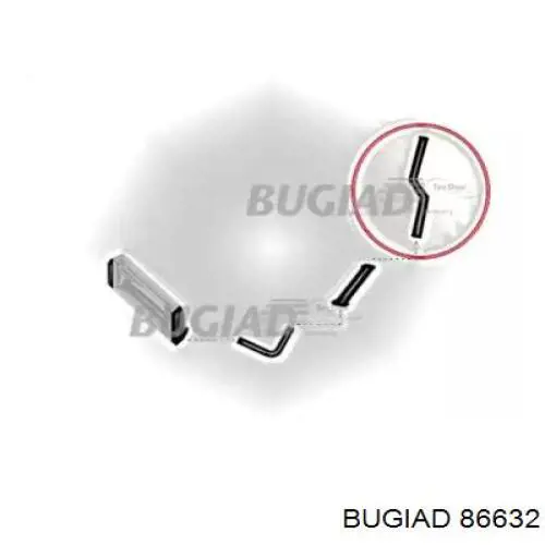 86632 Bugiad Cano derivado de ar, da válvula de borboleta