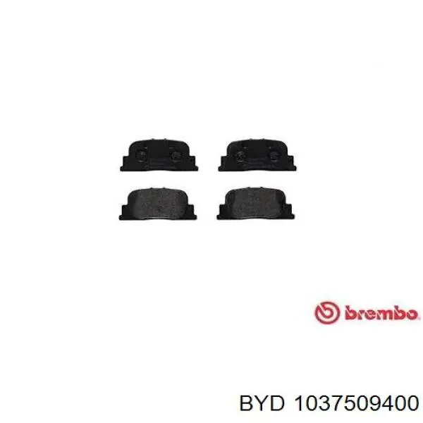 1037509400 BYD Sapatas do freio traseiras de disco