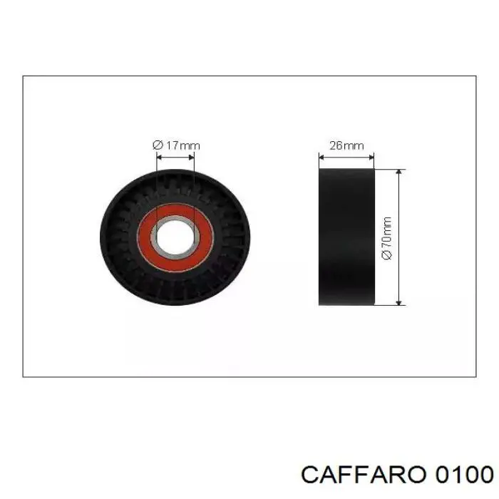 Rolo de reguladora de tensão da correia de transmissão Caffaro 0100 preço, a partir de 12,63 USD